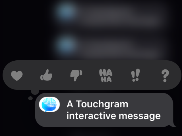Screenshot showing that the new iOS14 Reply option is grayed out for a custom message.