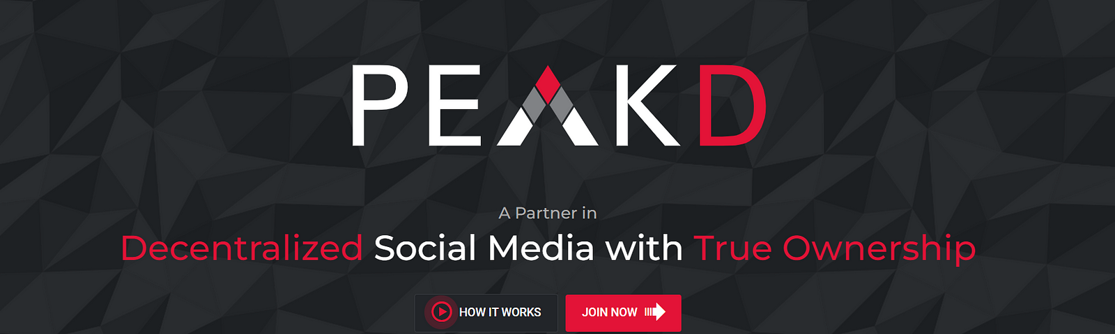 screenshot of Peakd.com website