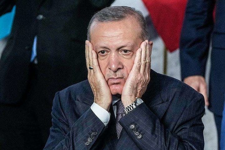 Photo of Turkey’s president. Humor. Funny. Holidays. Gifts. Christmas. Shopping.