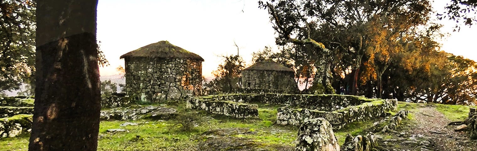 Ruins of a Celtic village knows in the Iberian Peninsula as “castro.”