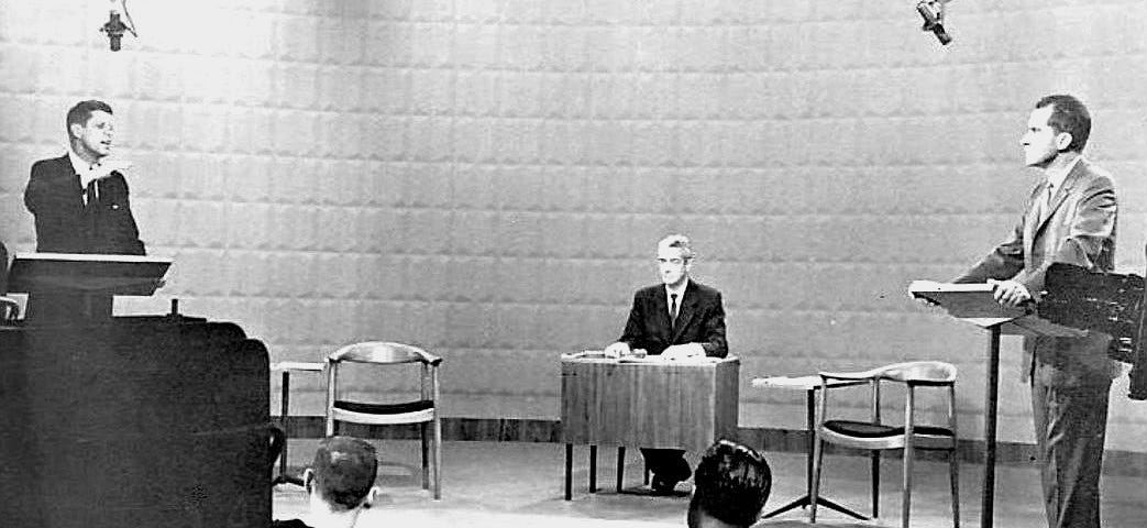 AP Photograph of the Kennedy Nixon debate — the first televised presidential debate