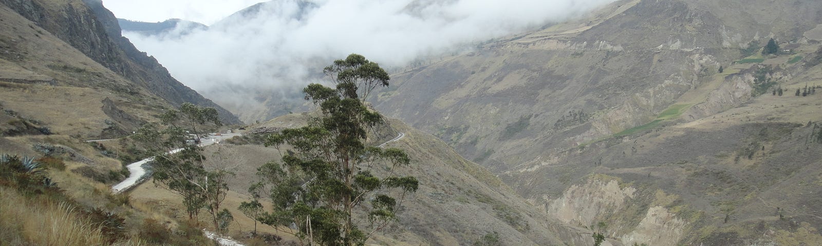 View of the valley from the train