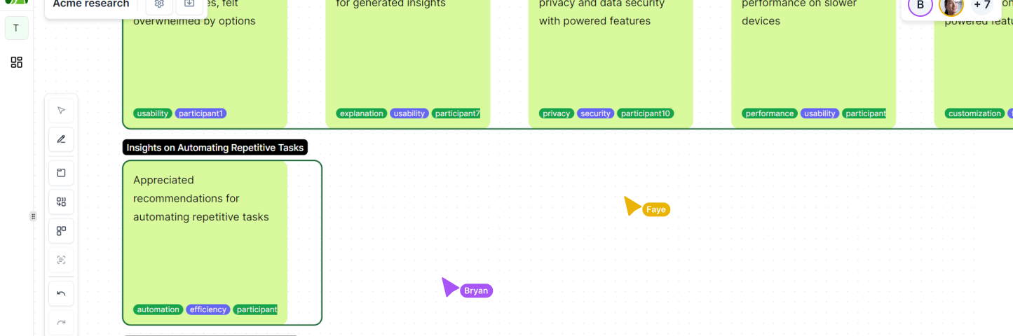 AI-generated themes generated in Leapfrog