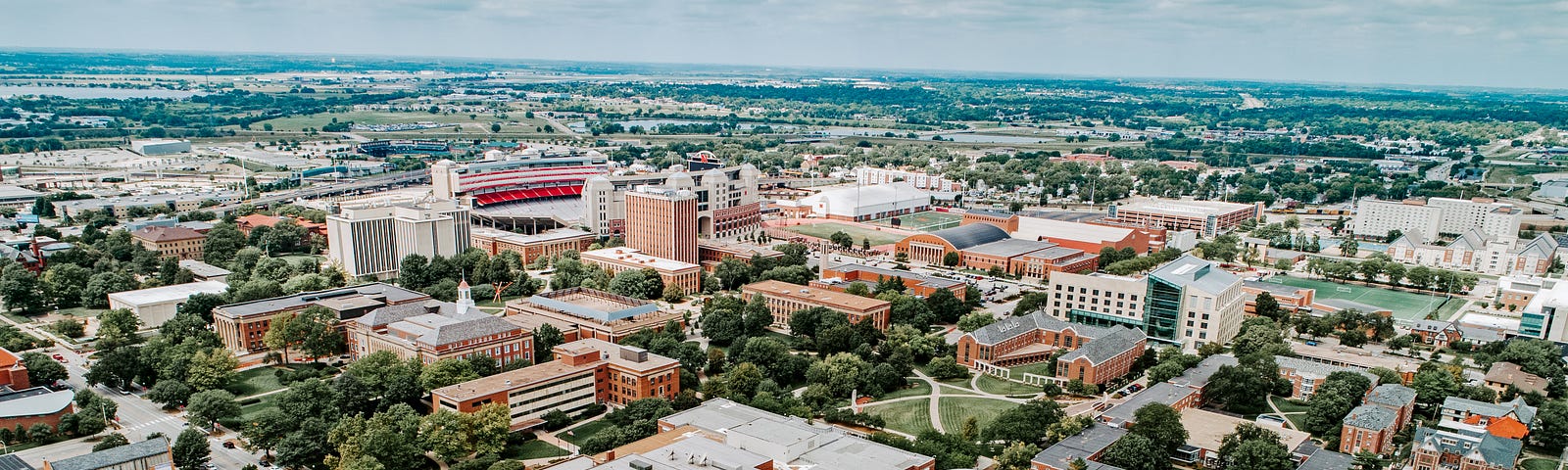 An aerial photo of Nebraska’s City Campus