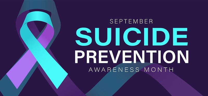 “September is Suicide Prevention Awareness Month” graphic