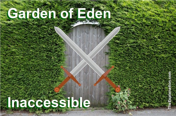 The Garden of Eden story, whether it’s real or fiction, and soon becomes inaccessible to the descendants of Adam and Eve.