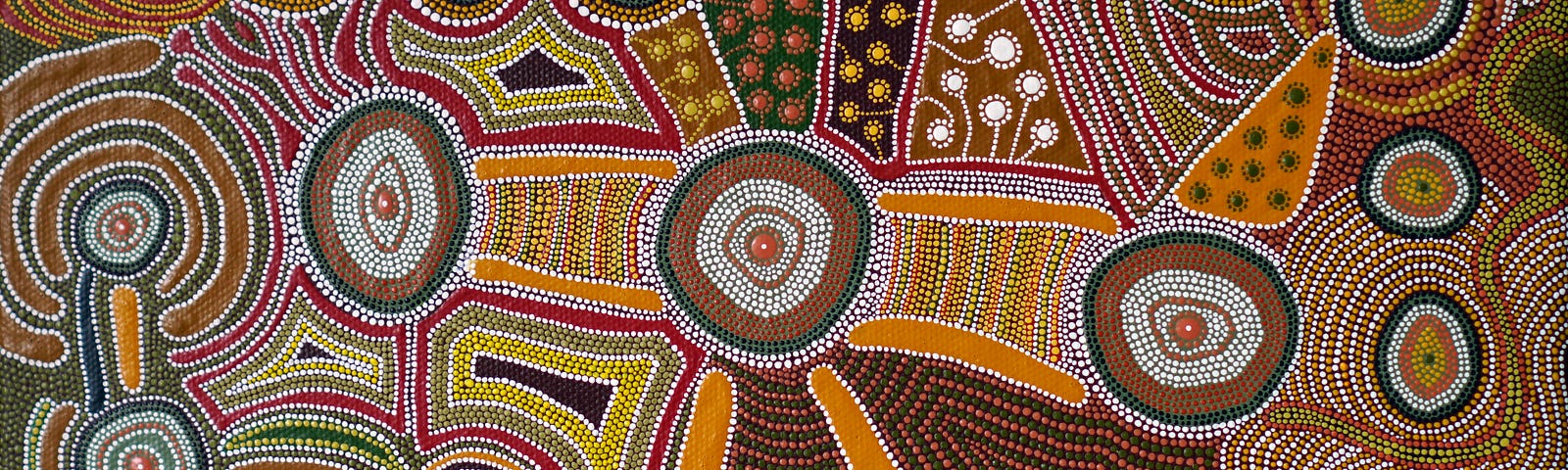 Aboriginal style dot painting