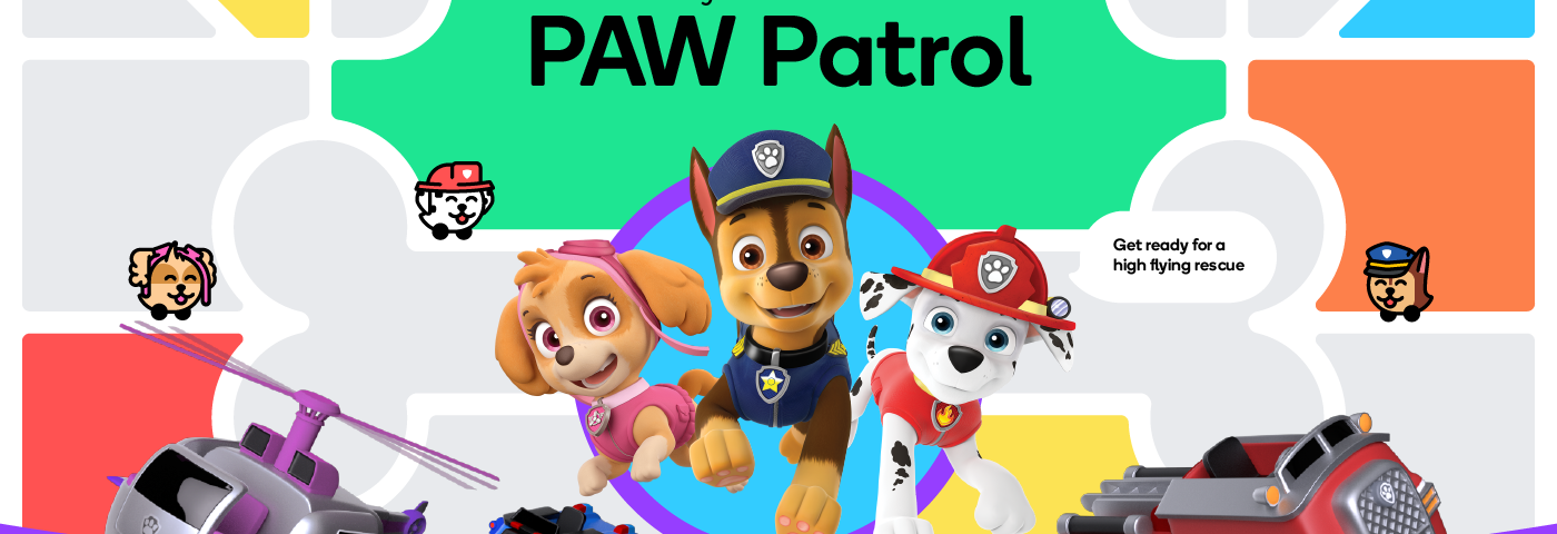 Save your drive with Paw Patrol and activate the experience on Waze.
