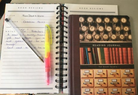 Book journal and coloured pens — Posy’s own