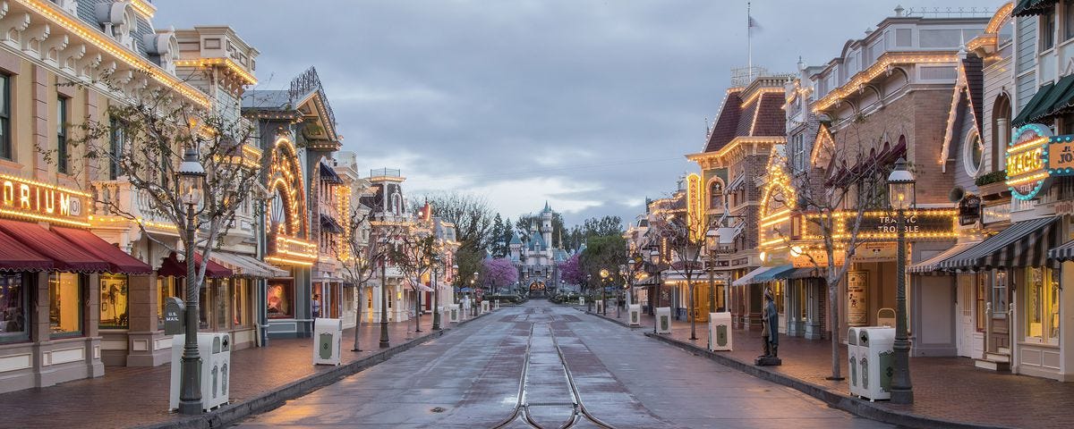 Main Street, U.S.A. at Disneyland Park.