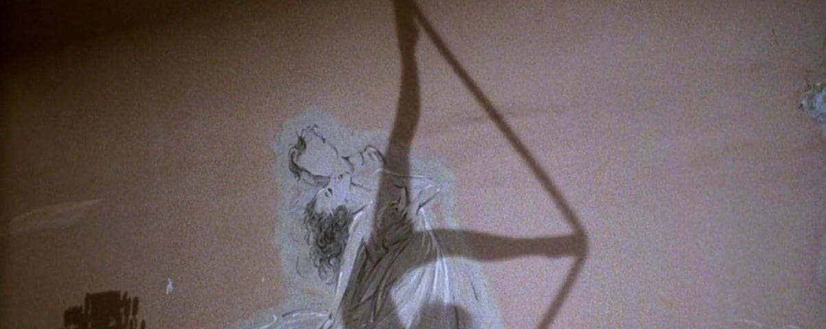 Words: “She came to take me home, and I found home.” Quote and still from German movie “Wings of Desire.”