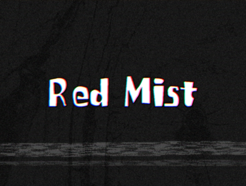Title card for “Red Mist” Spongebob episode.