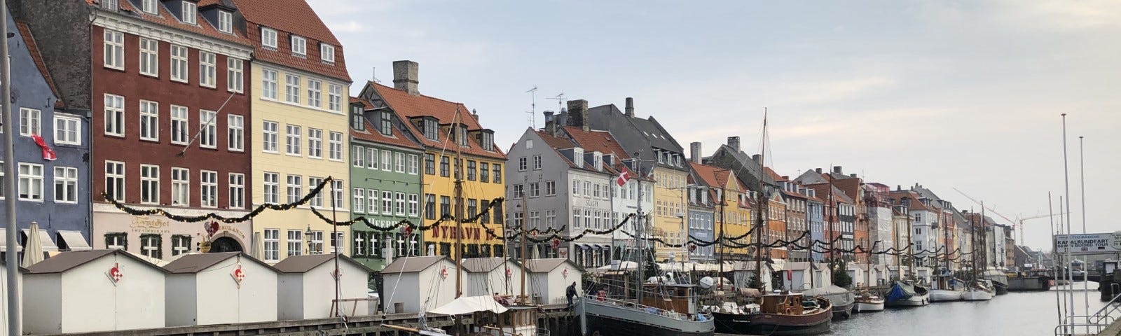 berühmte Hafenkulisse von Kopenhagen