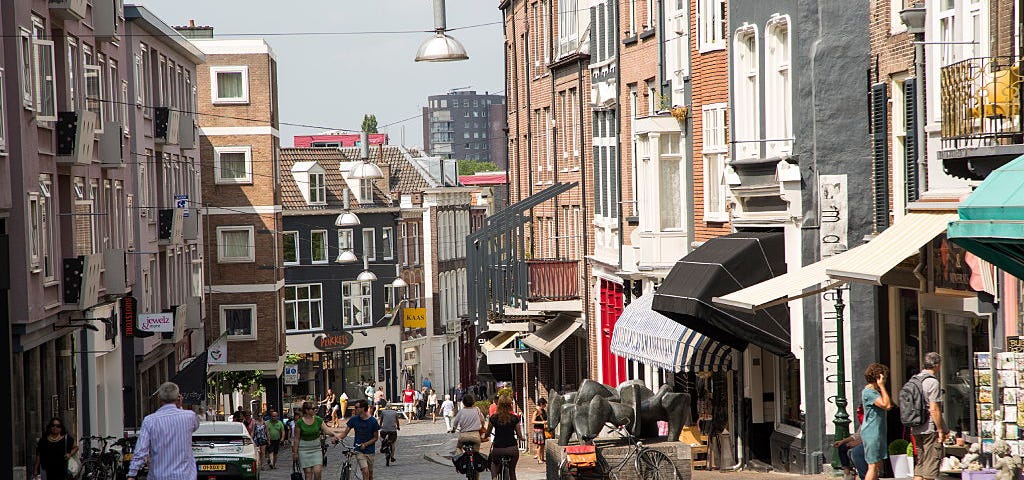 A street scene in the Dutch city of Nijmegen.
