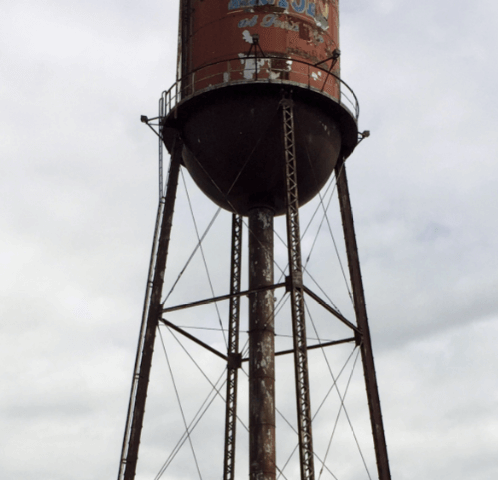 Tall, rusty water tower — Moral Letters to Lucilius
