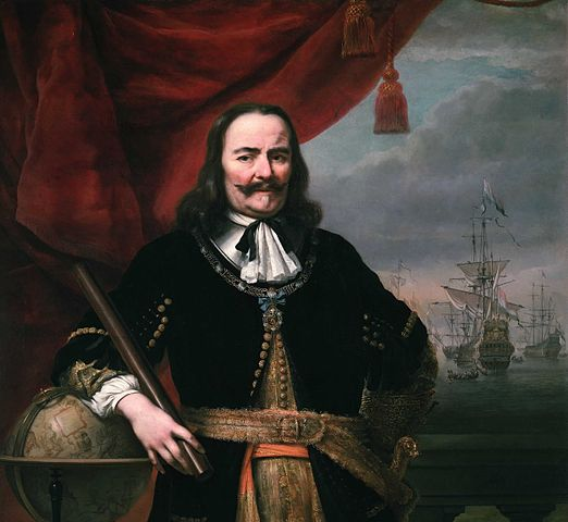 Painting of Dutch Admiral Michiel De Ruyter, by Ferdinand Bol, 1667