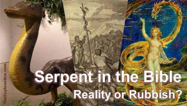 The serpent in the Bible-Reality of Rubbish. Believable or a fairytale? it’s worth knowing what the Biblical Hebrew says.