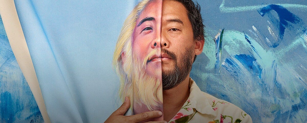 David Choe promoting his new Netflix series, “Beef”.