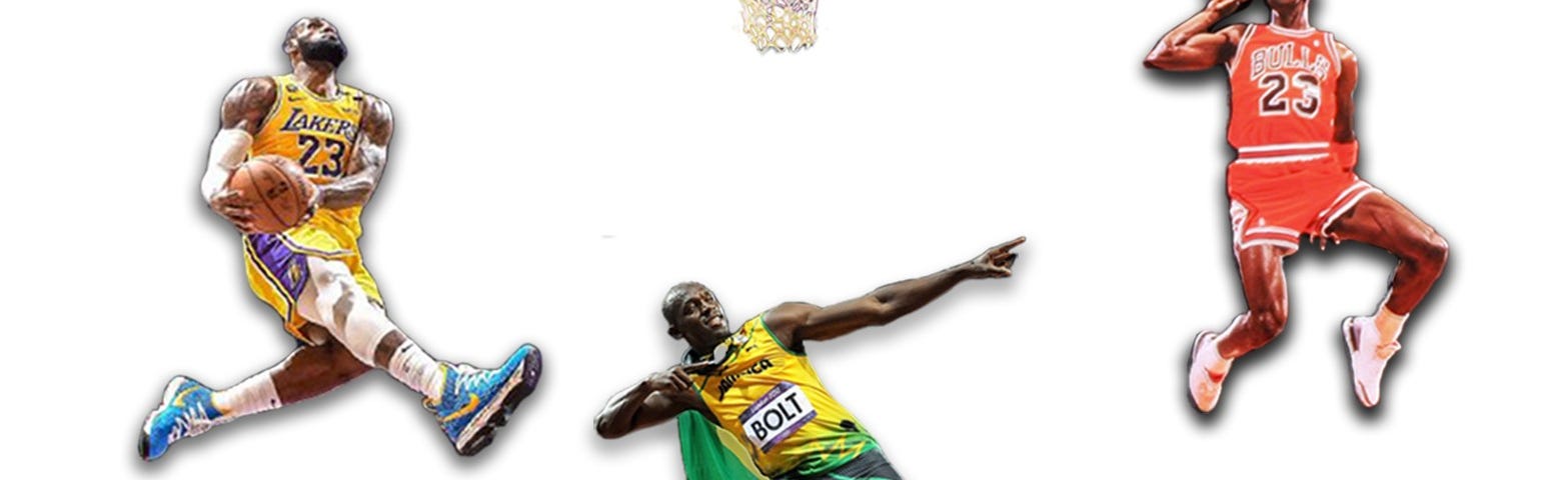 Lebron James, Michael Jordan, Usain Bolt. Are athletes more athletic?