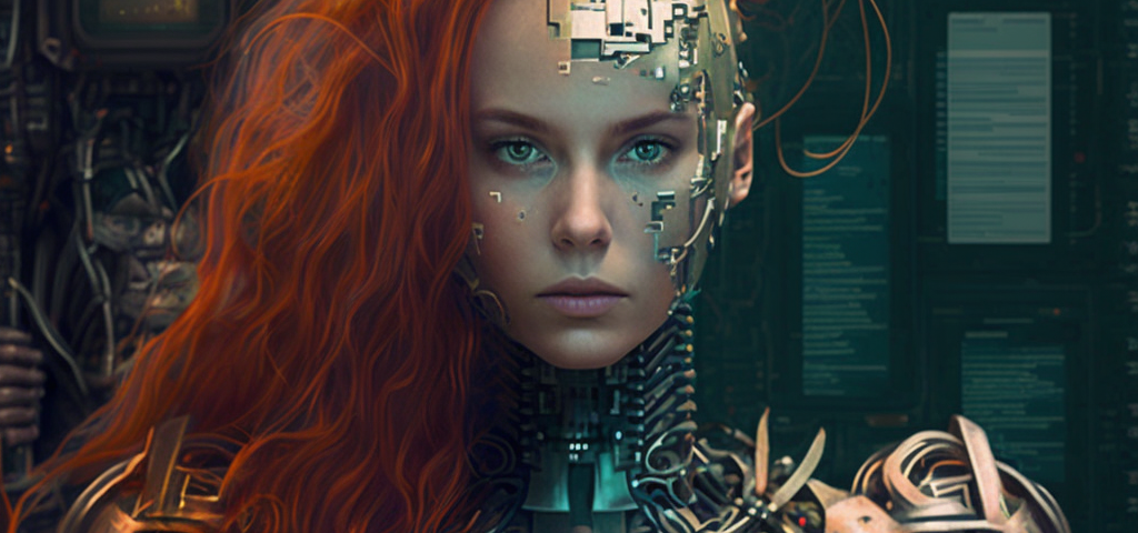 Futuristic programmer- By author using AI