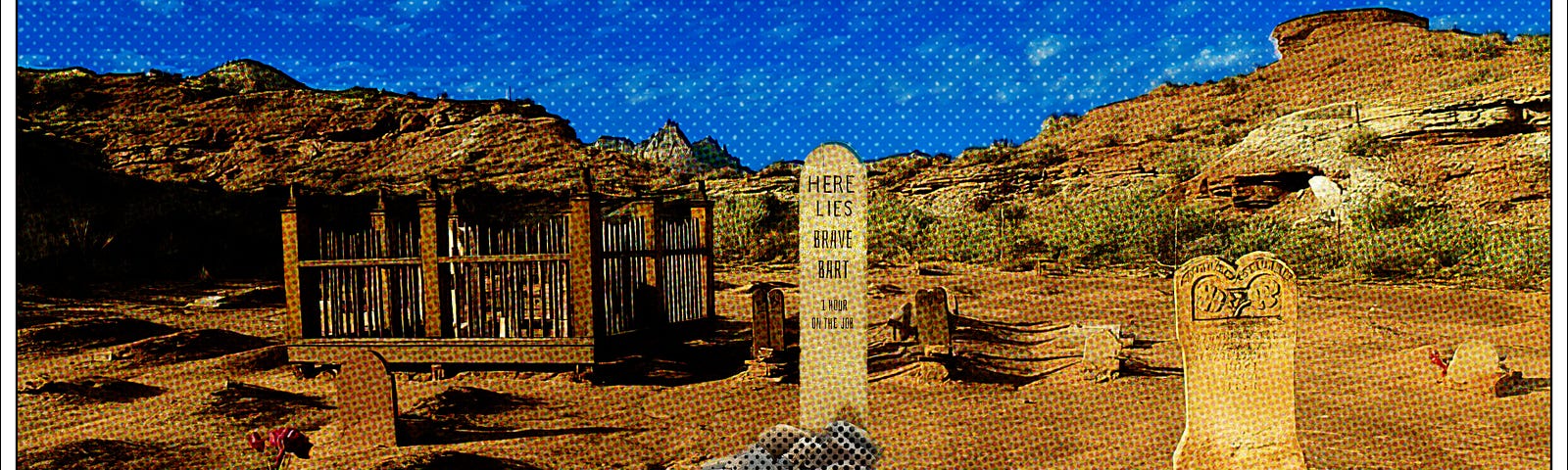 Wild West cemetery