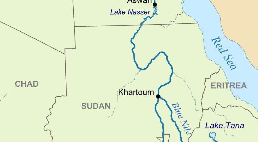IMAGE: A map of the river Nile