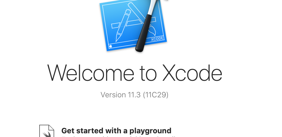 Xcode initialising window