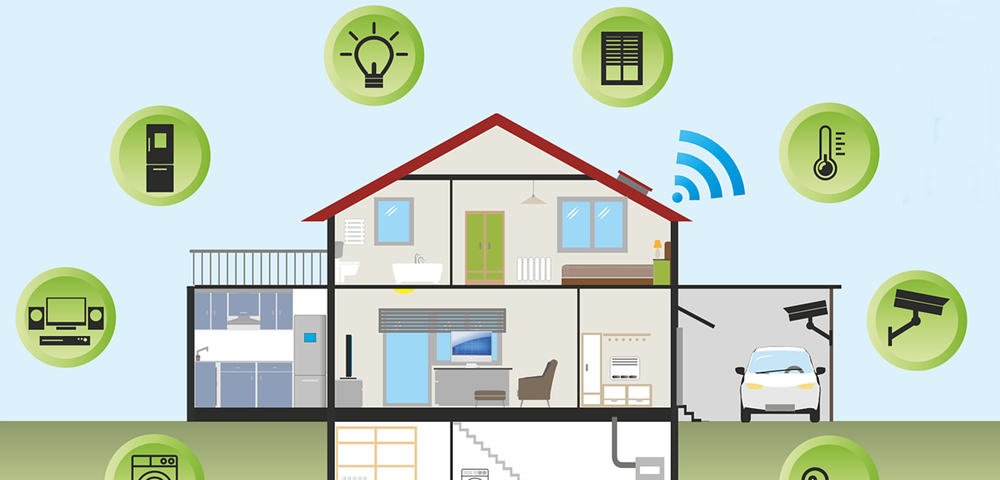 A Smart home can consist of many connected devices.