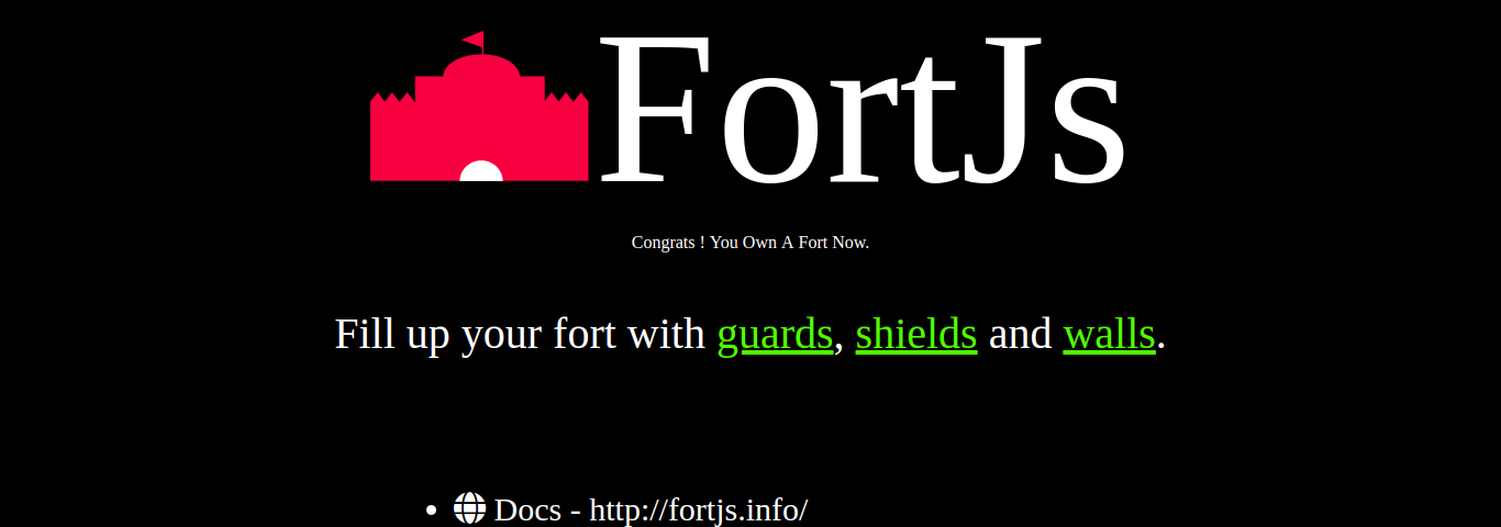 fortjs start page