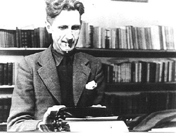 George Orwell writes about writing