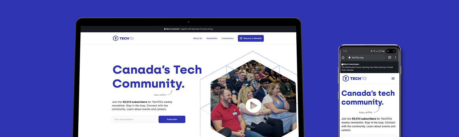 Header image showing the TechTO homepage on a laptop and a phone.