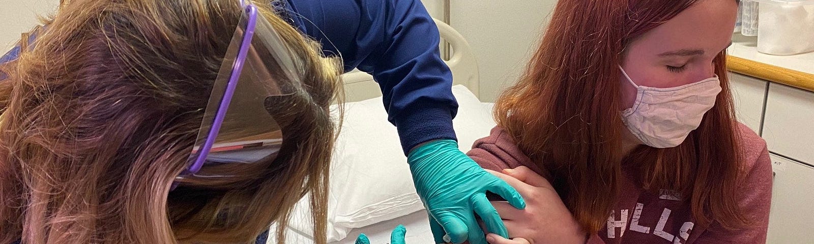 A 16-year-old in Pfizer’s clinical trial to test its coronavirus vaccine candidate.