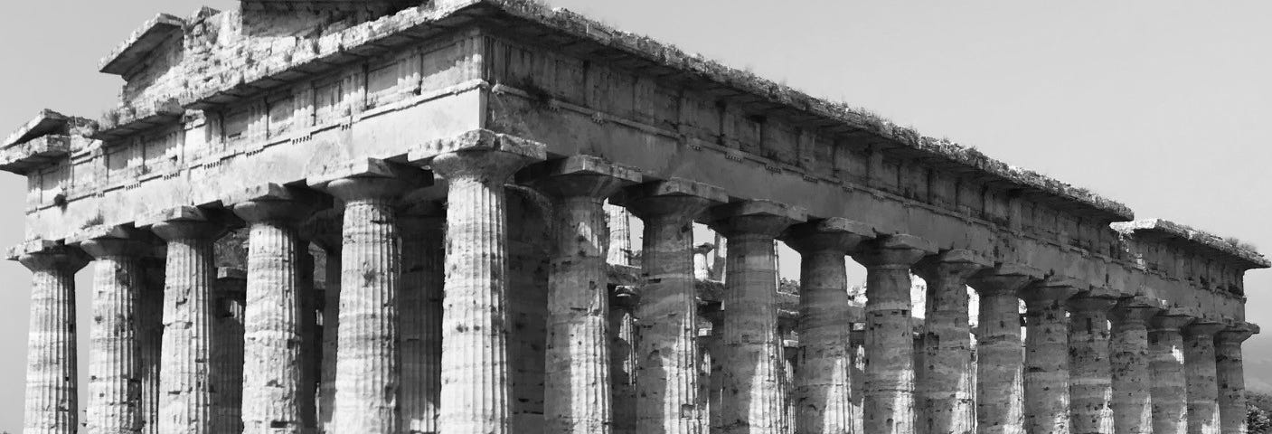 The Temple of Hera at Paestum. Author’s photograph