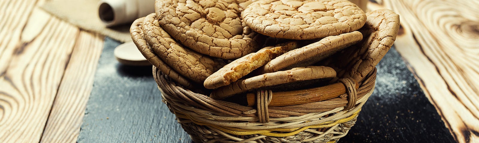 Cookies in a basket