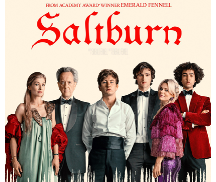 Movie poster for the film Saltburn