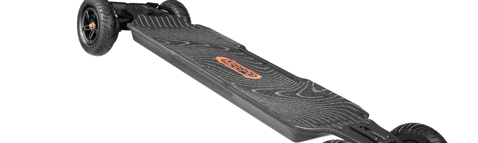 An overall look at the Meepo Hurricane premium electric skateboard made for all terrain.