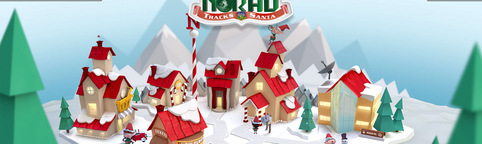 NORAD’s Track Santa website image