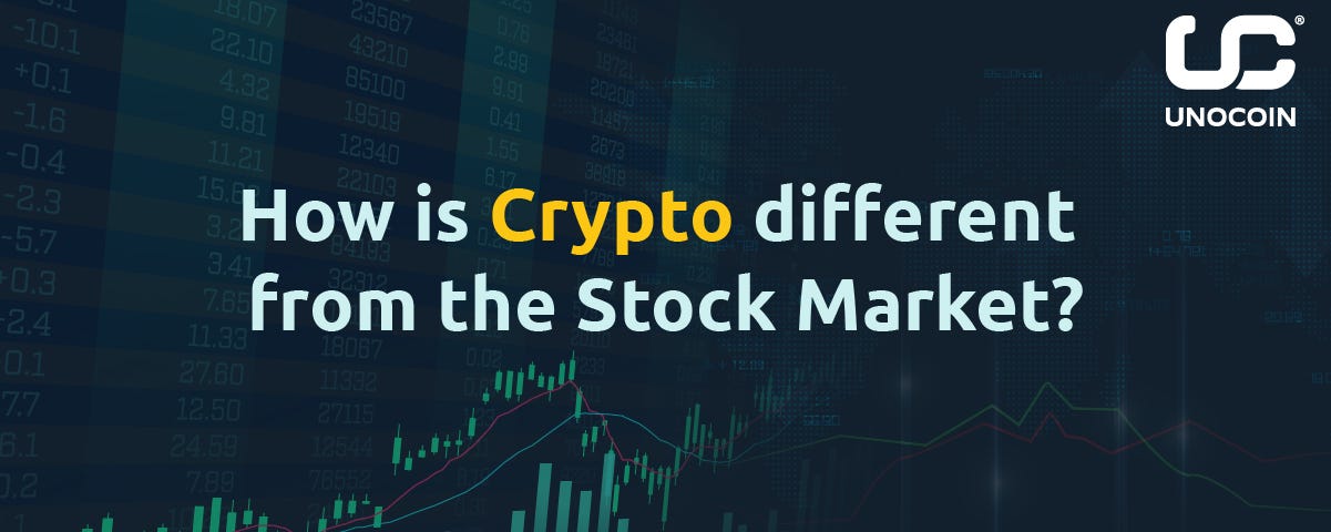 How is crypto different from the stock market?