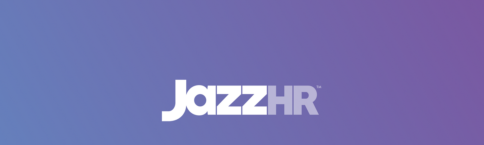 JazzHR logo on a gradient background