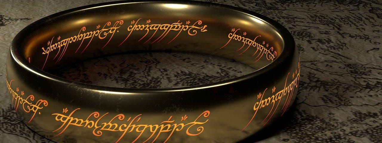Rendering of the Ring of Power from LOTR