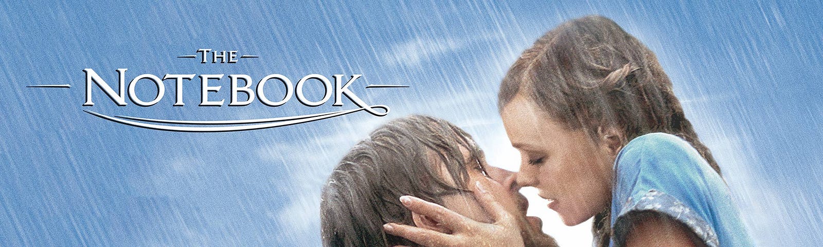 A man and a Woman Almost Kissing in the Rain