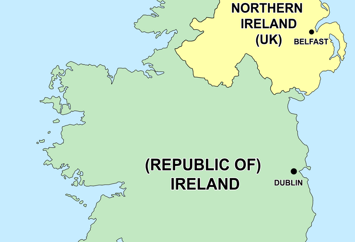 Current map of Ireland