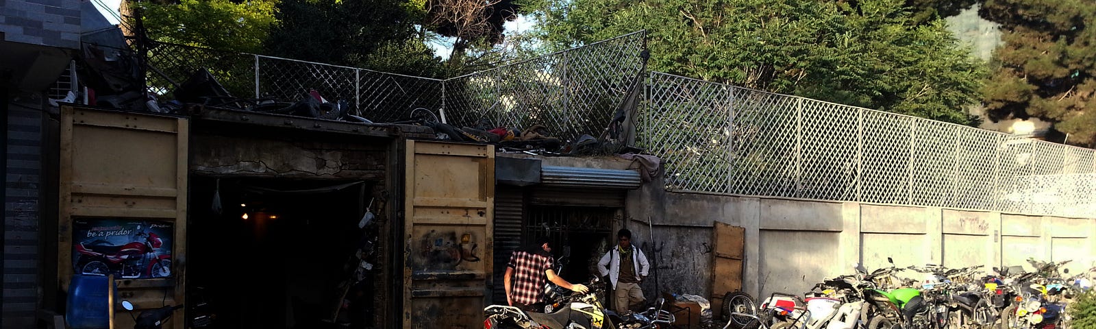 View of Rahim’s workshop