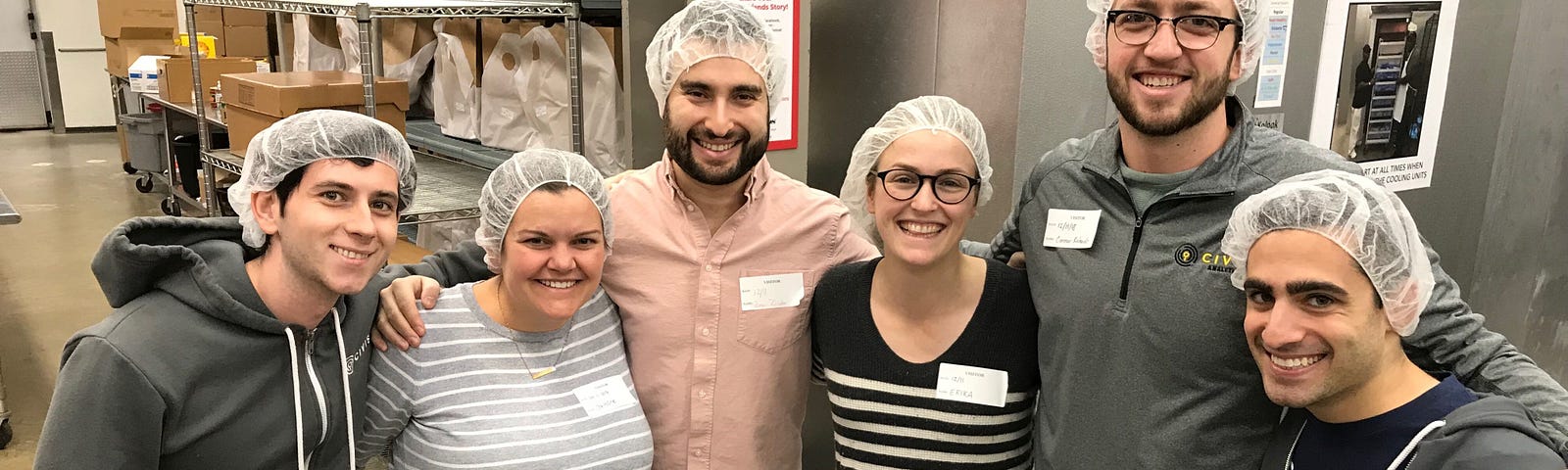 Civis employees in Washington D.C. volunteer day at Food and Friends