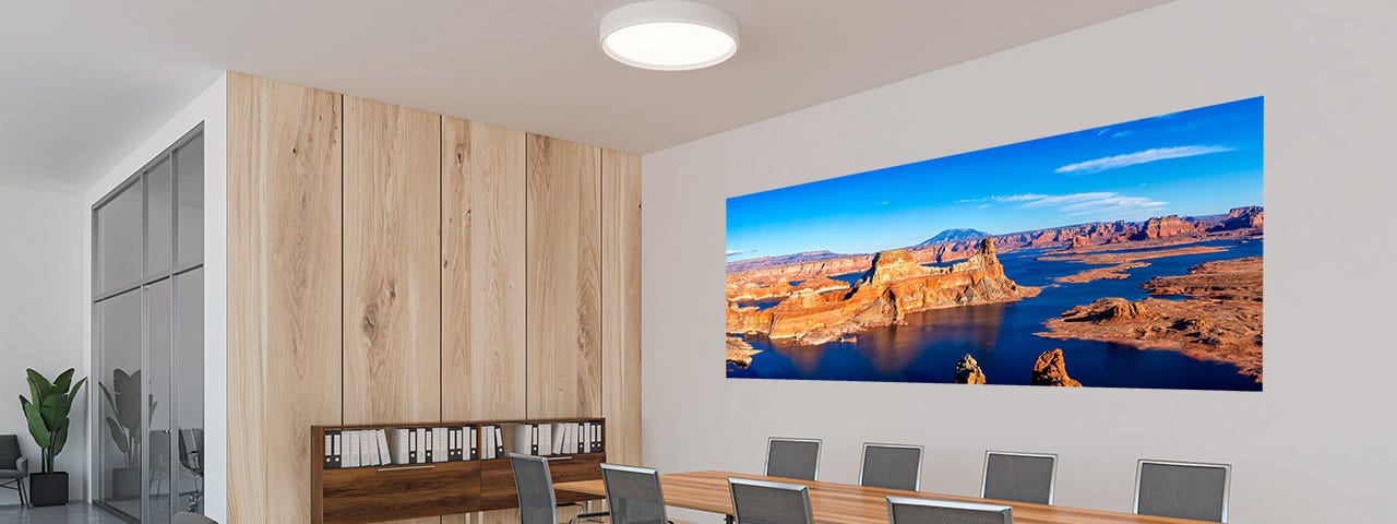 Photo of Alstrom Point from Lake Powell on office wall