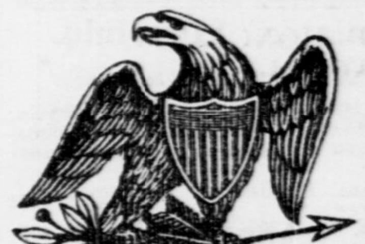Eagle emblem from stationary