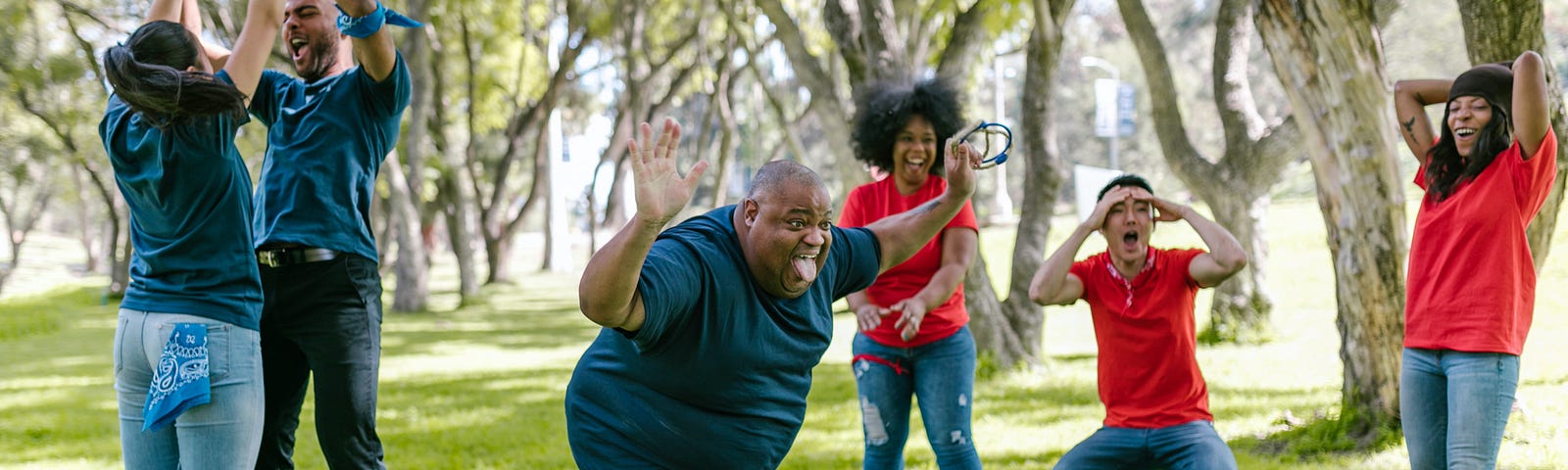 A picture of a group of people playing a game and having fun. This depicts exactly how Aston Villa and Brentford must have felt while thrashing Tottenham and Liverpool respectively as the EPL returned in 2023.