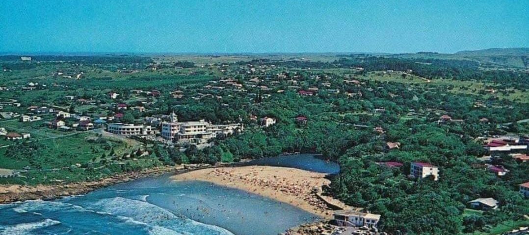 Picture of our beach in Uvongo near where I now live via Alt text on Medium