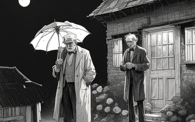 The doctor and poor old man