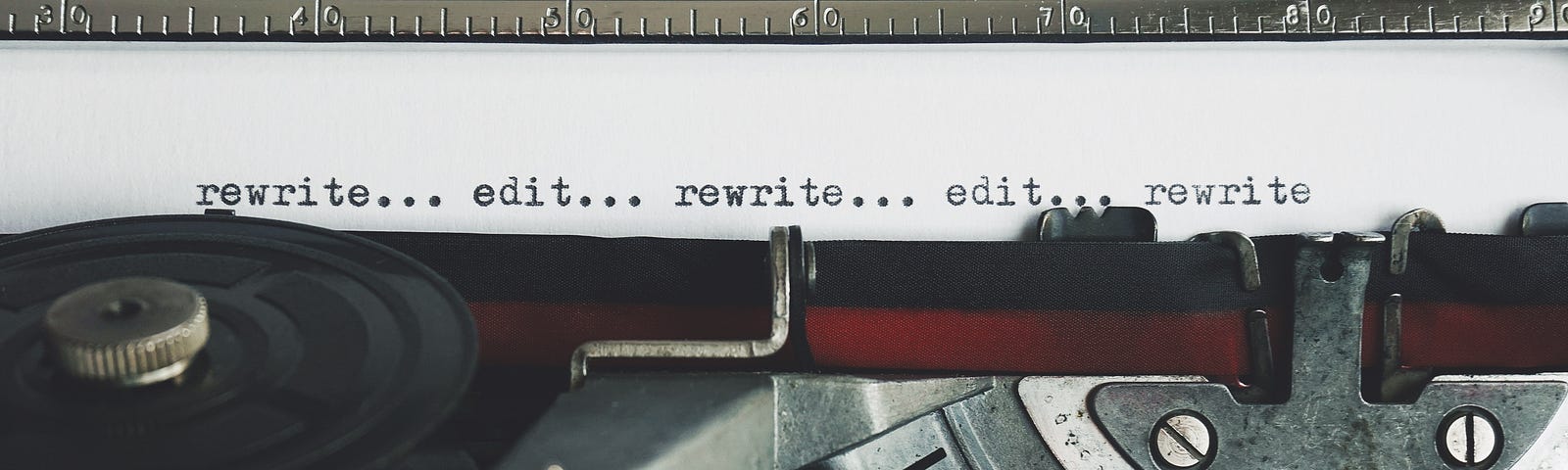 Rewrite edit text on a typewriter